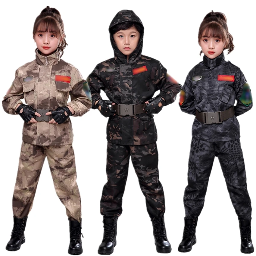 Детская Военная Униформа специального назначения для мальчиков и девочек