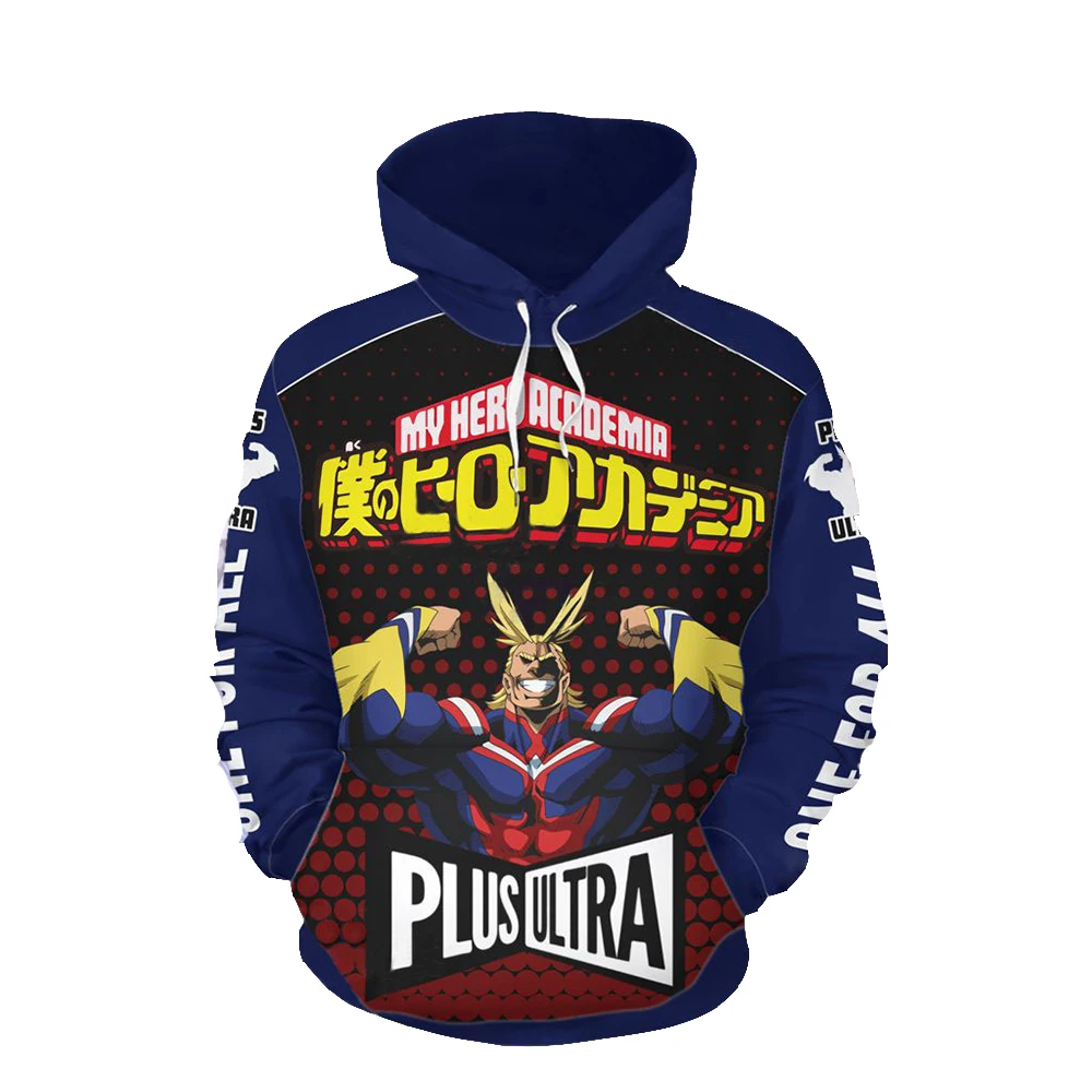 

High Quality Hooded Sweatshirt My Hero Academy Hoodie Todoroki Shouto Men Casual Fashion Oversize Academy Anime Cosplay Uniform