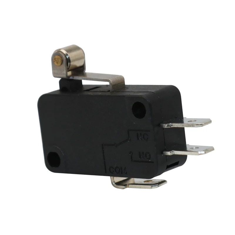 Концевой выключатель концевой ролик-щетка для одежды 3-х контактный Серебряный