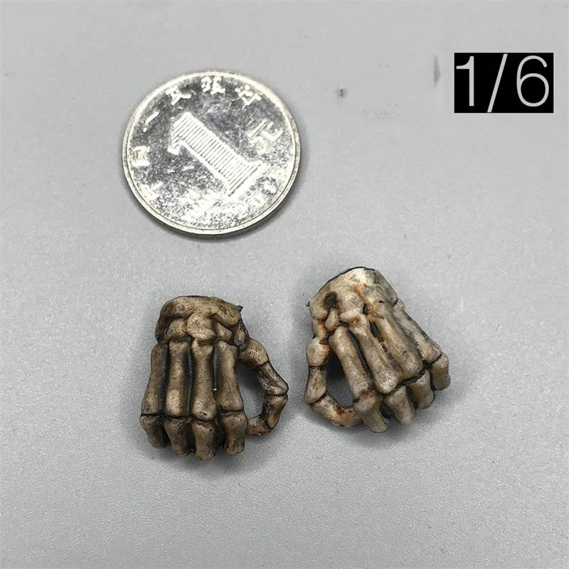 

Hot Sales 1/6th Model Horrible Skeleton Hand Types For Usual 12 inch Doll Soldier Accessories
