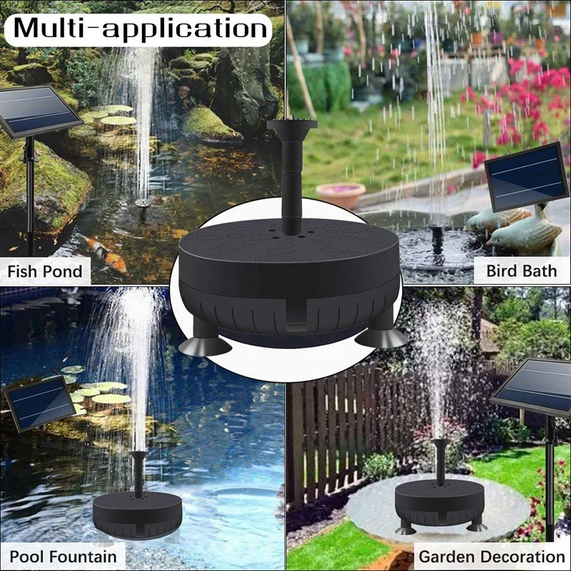 

Solar-Fountain-Pump Fountains Pump Control Control for Bird Bath, Outdoors,Ponds,Swimming Pools,Fish Tanks,Gardens