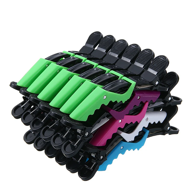 

6pcs Alligator Hair Clips Crocodile Salon Clamps Claw Hairdressing Sectioning Clip Hairpins For Hair Style Barbers Bobby Pin