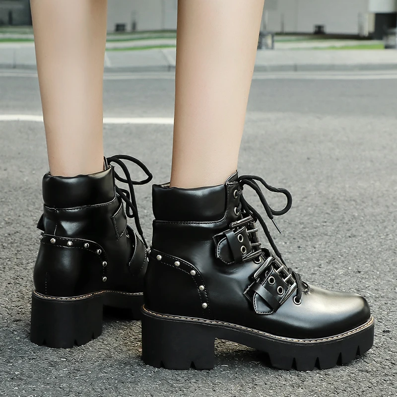 Женские ботильоны на массивной платформе Rimocy Модные леопардовые из