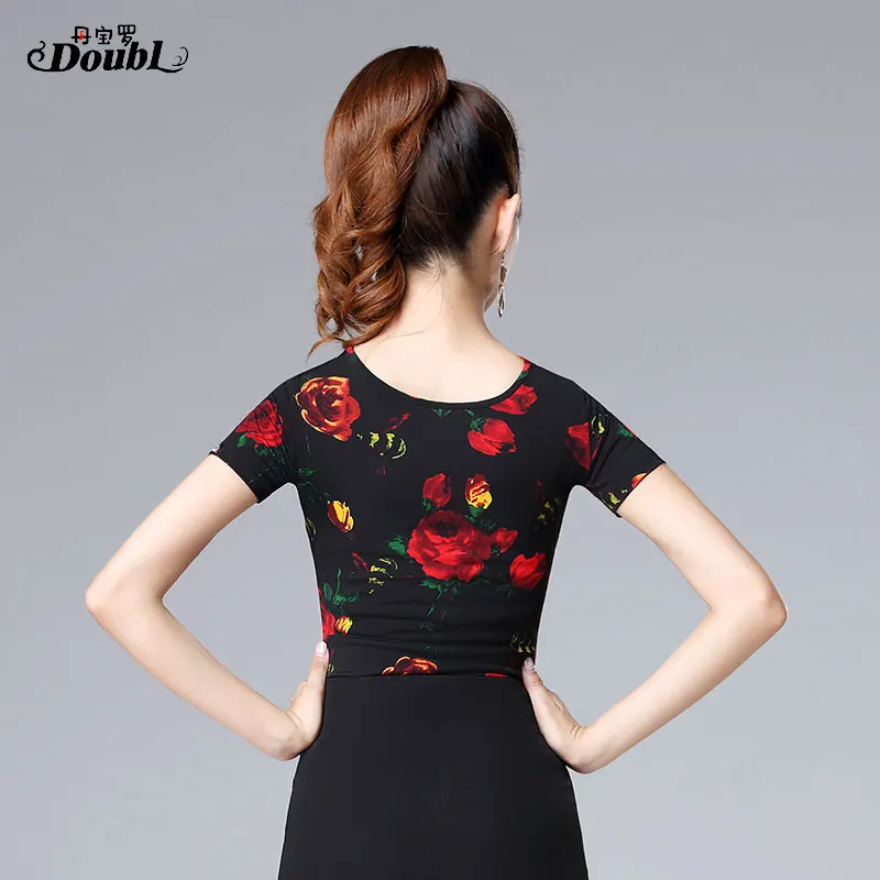 Пикантная женская верхняя одежда DOUBL топ для латиноамериканских танцев взрослых