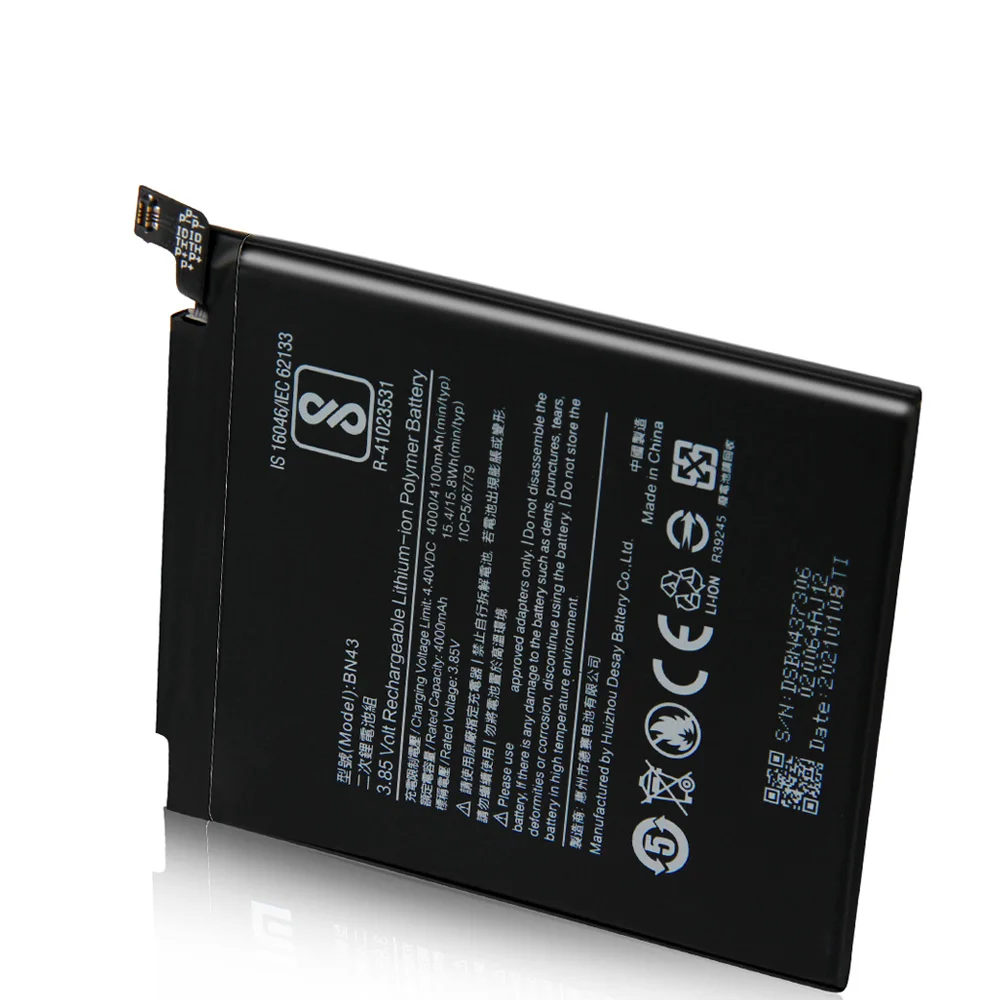 Сменный аккумулятор для Xiaomi Redmi Note 4X Hongmi стандартная версия Redrice BN43 4 Global Snapdragon 625 |