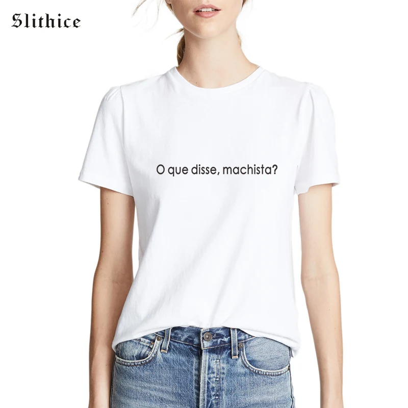

Slithice Summer T-shirts Tops streetwear Fashion SHort Sleeve Letter Printed female T-shirt camisas mujer Black White