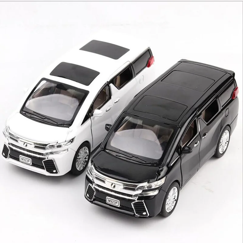 Модель автомобиля имитация 1:24 Toyota Alphard MPV из сплава игрушечная машинка со