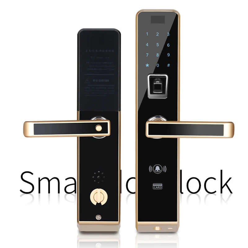 Смарт-Полупроводниковый замок со сканером отпечатков пальцев пароль карта