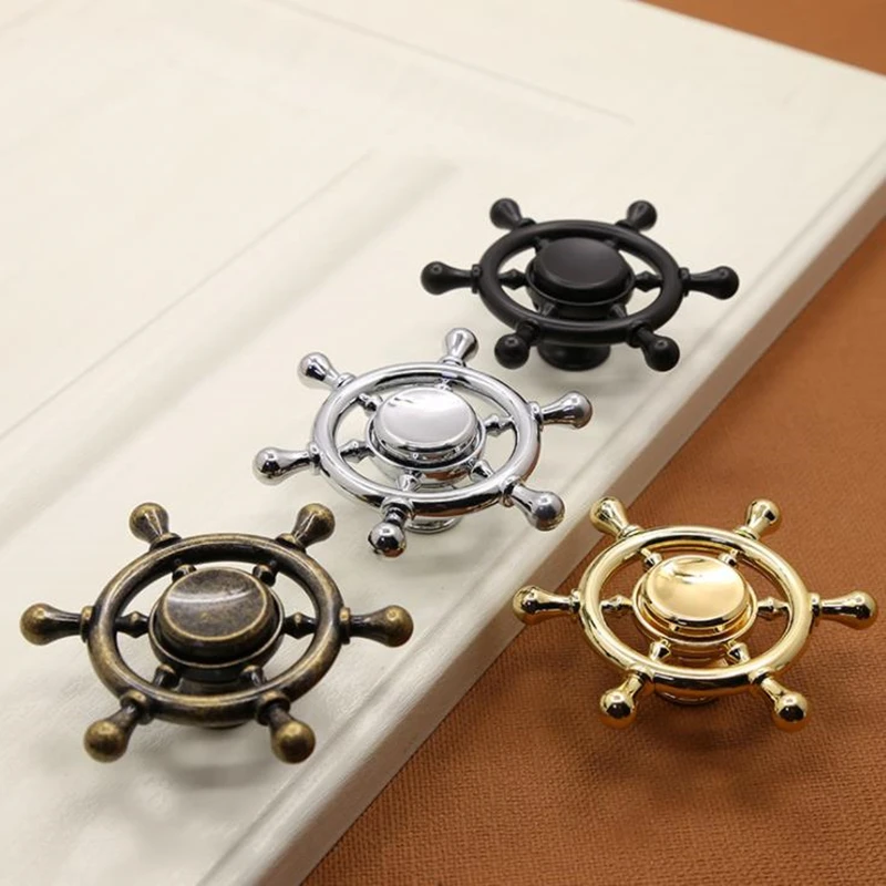 LCH Ancient Style Zinc Alloy Handle Stern Rudder Shaped Cabinet Knob Drawer Pull Crystal | Обустройство дома