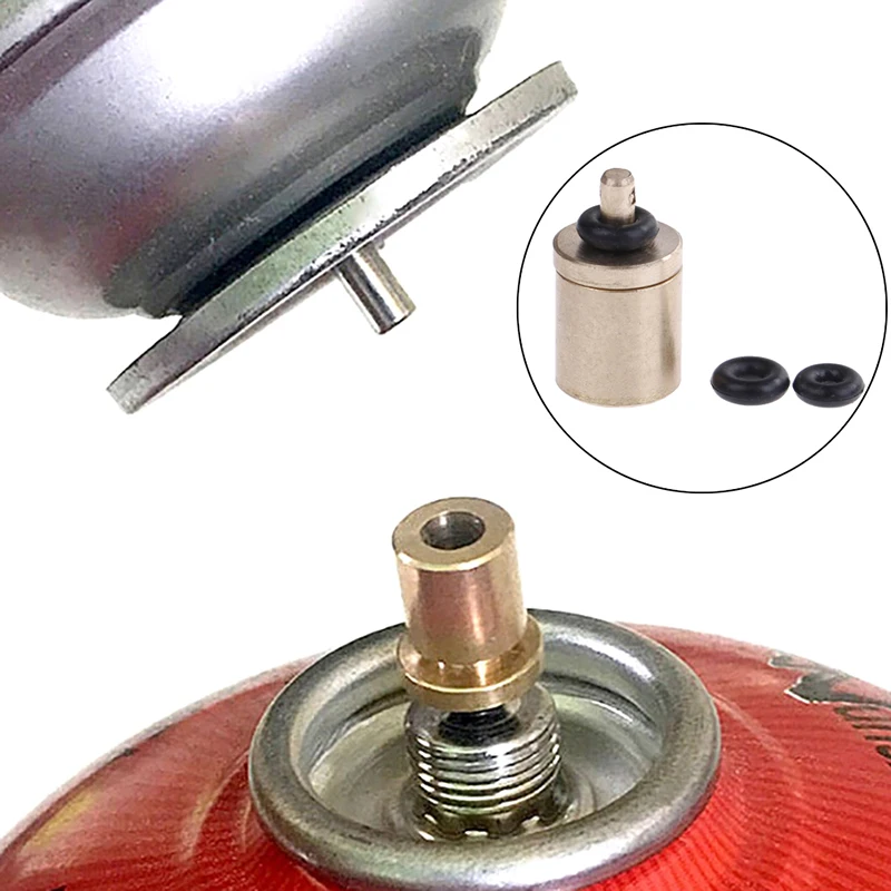 

Outdoor camping stove gas tank refueling adapter long gas tank filling flat gas tank gas nozzle universal valve connector