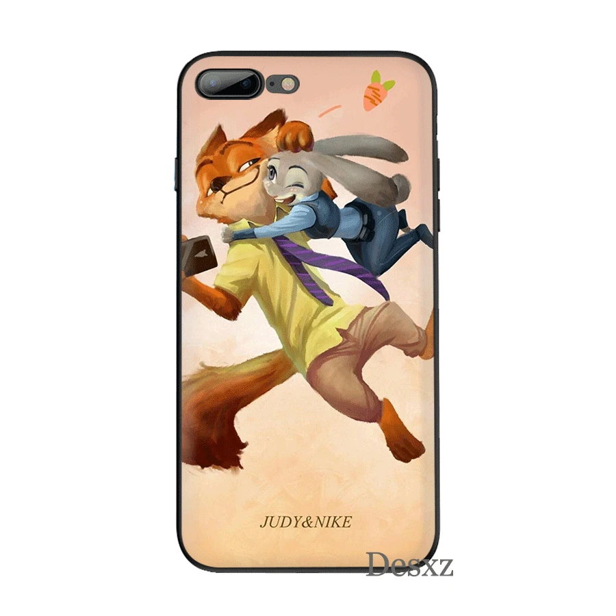 Desxz Cartoon fox Phone Case TPU for iPhone 11 Pro X XS Max XR 6 6s 7 8 5s SE Cover Protection |