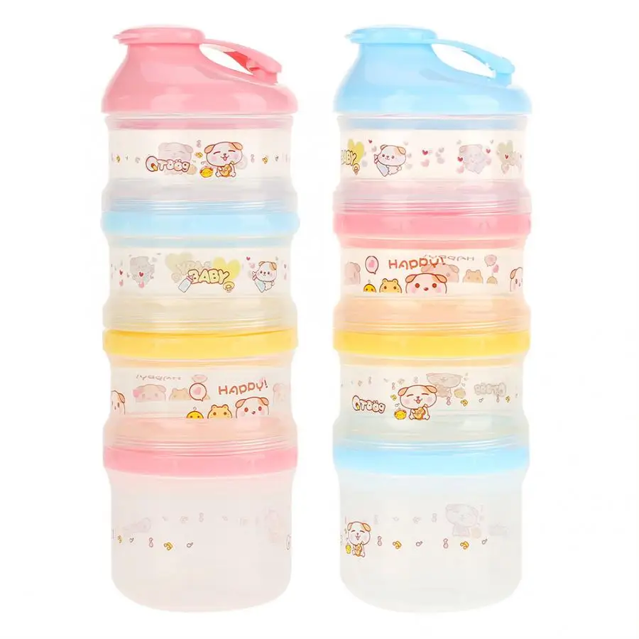 4 слоя мультяшный стиль портативная детская коробка для хранения еды эфирные