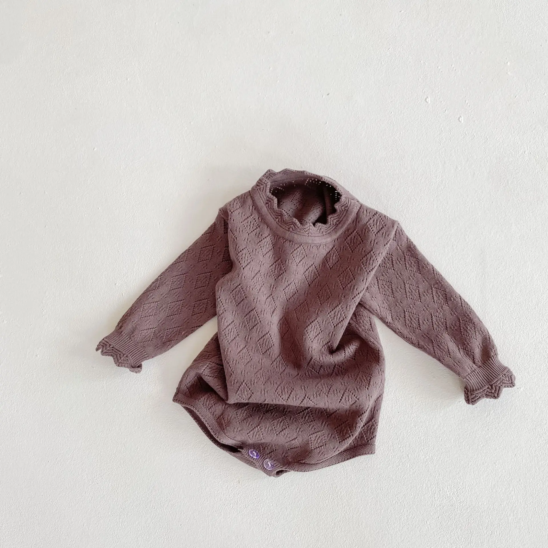

Baby Knit Bodysuit Newborn Baby Girl Knitted Bodysuit Autumn Long Sleeve Baby Girl Clothes Infant Girl Jumpsuit Toddler Overalls