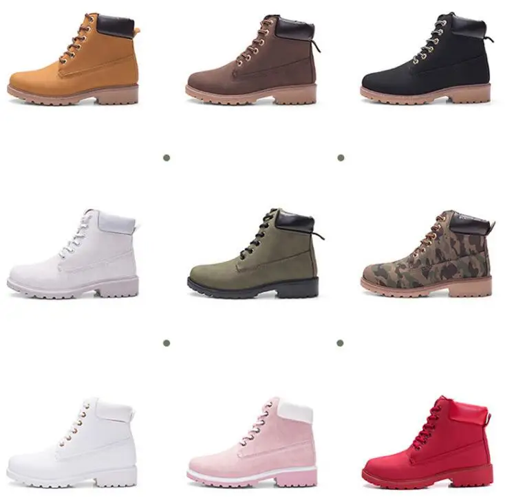 Женские ботильоны на плоской подошве камуфляжные теплые ботинки для осени и зимы
