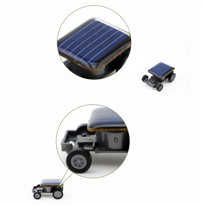 New Strange Black Creative Smallest Mini Solar Powered Car Kids Children Educational Model Toys For Baby Birthday Party Gifts|mini solar powered