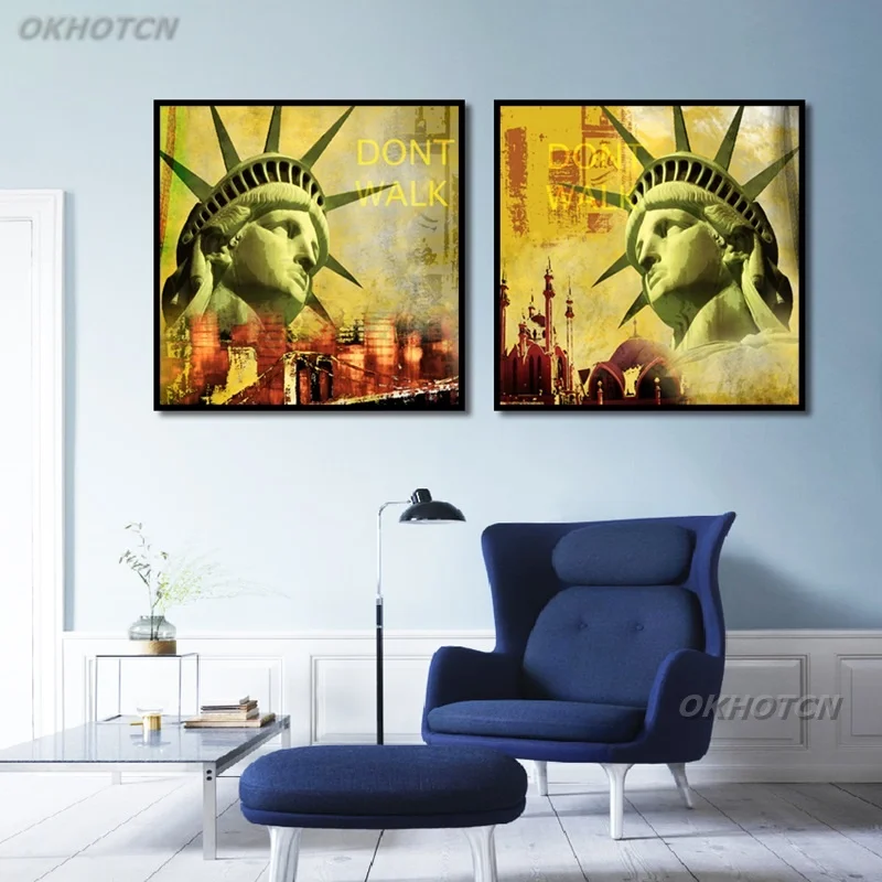 Декоративный плакат в стиле ретро для рисования богини Gf свобода Европейский