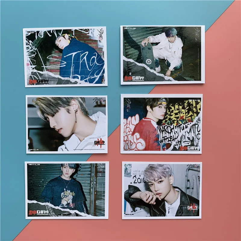 9 шт./компл. Kpop Stray Kids новый альбом GO Sheng LIVE LOMO Card открытка Bang Chan Lee знает Hwang Hyun-Jin
