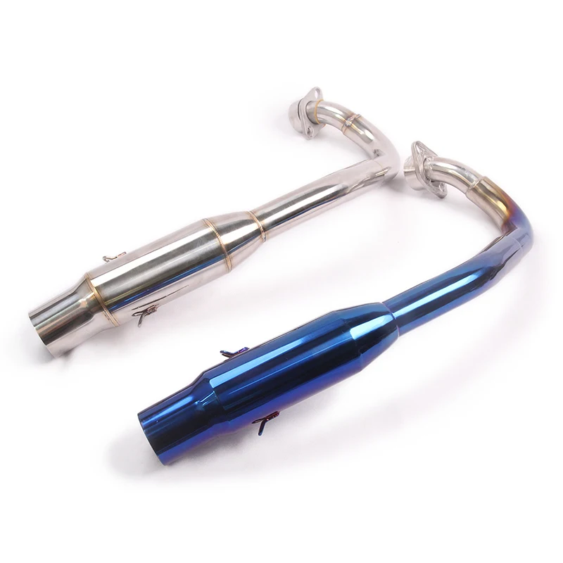 

Slip on Motorcycle Exhaust Pipe Muffler Double Holes With Modified Middle Front Link Pipe For Honda FOR300 2018 2019 Years