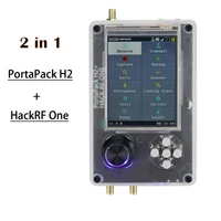 new hackrf one and portapack h2 two in one 0 5ppm txco sdr raido with plastic shell battery inside assembled optional antenna