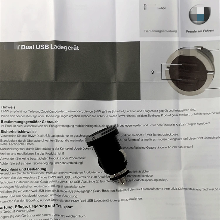 Автомобильное Оригинальное USB зарядное устройство для BMW универсальное f10 f15 f16 f25