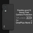 Матовый чехол Imak для OnePlus Nord 2, искусственная кожа, задняя крышка для One Plus Nord 2, искусственная кожа, противоскользящий чехол из ТПУ