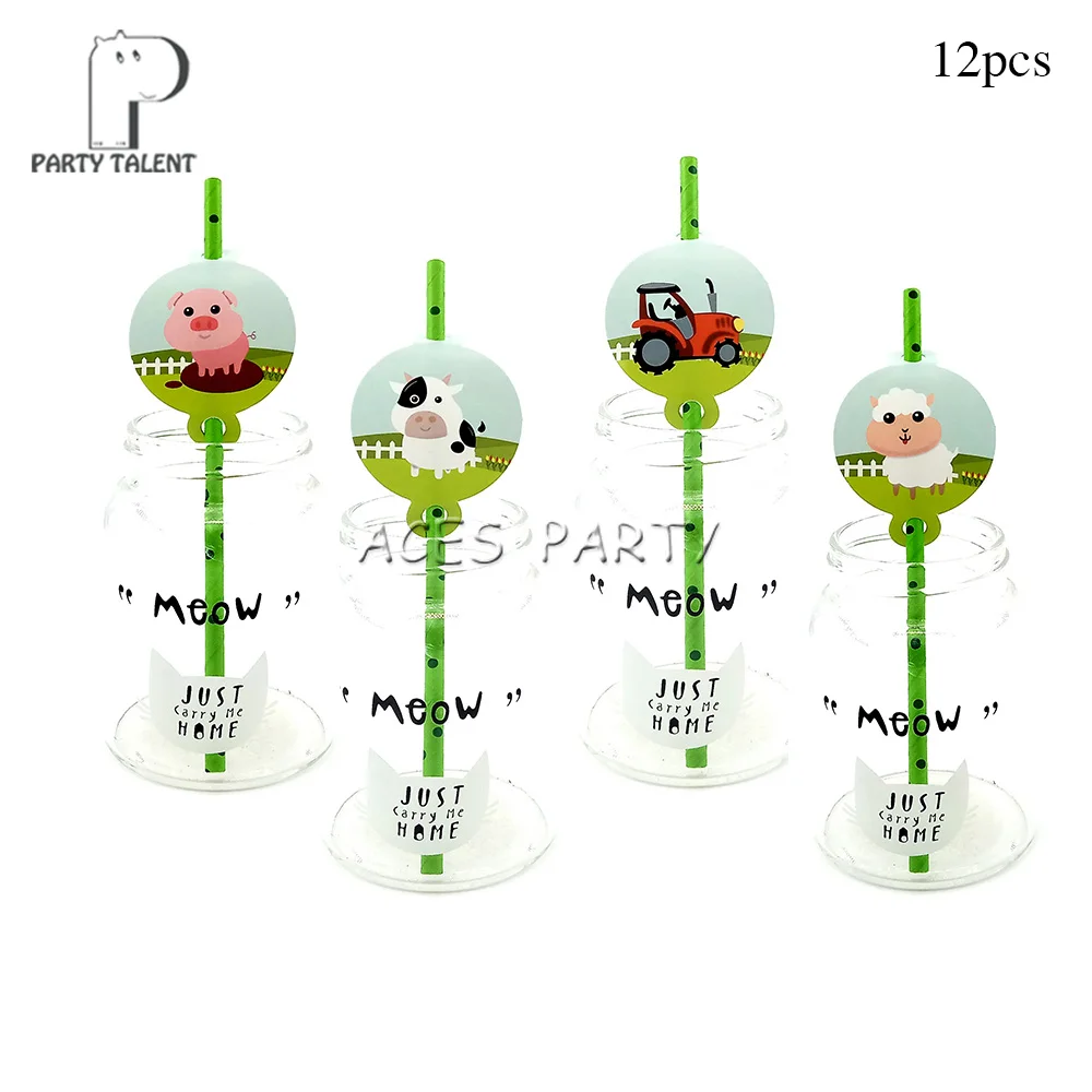 Boys Kids Farm Animal theme table cloth table cover, birthday party Tableware Balloon Candy Box Flag Plate Cup Party Supplies
