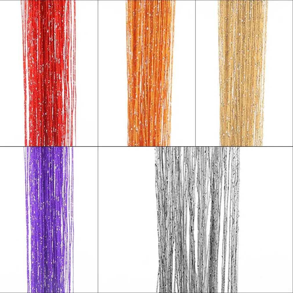 200 см * 100 блестящая кисточка вспышка линия занавеска оконная дверь делитель для