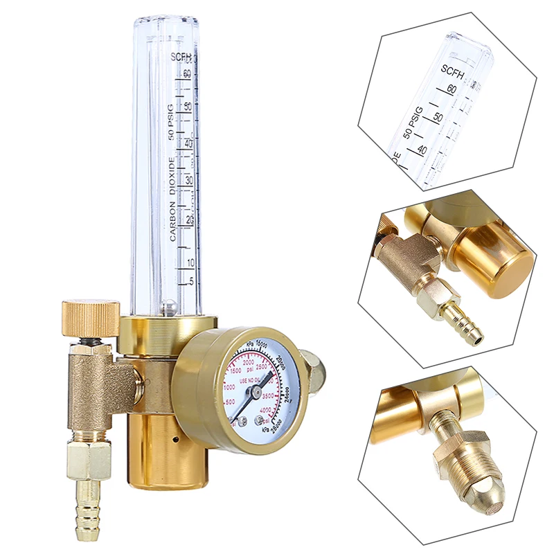 Новинка аргон CO2 газ Mig Tig расходомер регулятор сварочный манометр фоторедуктор