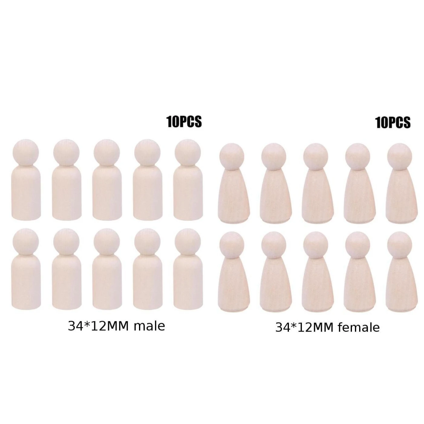 10 шт. деревянные колышки для кукол фигурки мини люди сделай сам ремесло игрушка