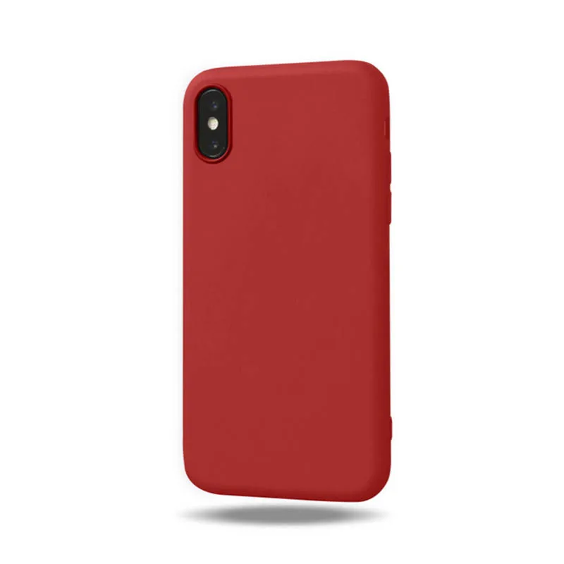 Ультратонкий чехол для iphone 7 Plus матовый ярких цветов роскошный мягкий