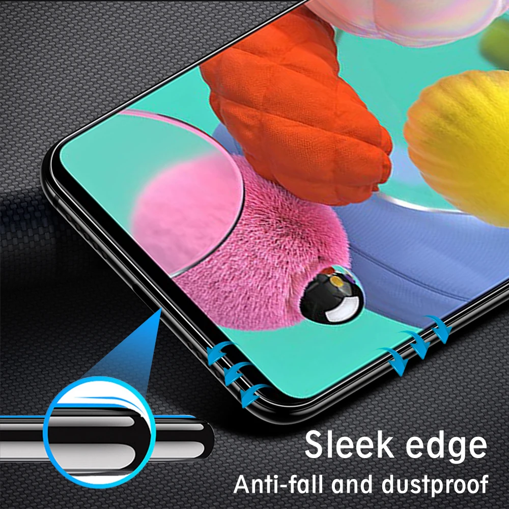 Новинка 9D полное покрытие закаленное стекло для samsung Galaxy A71 A51 Защита экрана