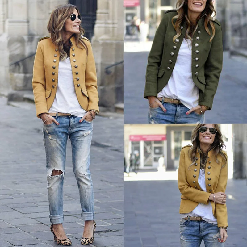 

New wool button suit coat 1521 in autumn and winter 2021