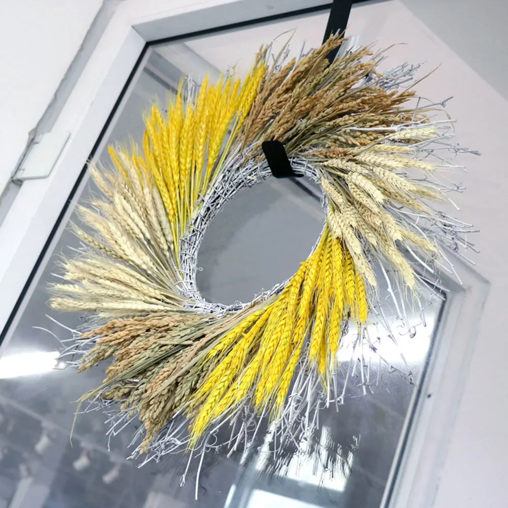 

Ear Wheat Wreath Holiday Supplies Garland Hanging Pendant Party Festival Decoration Autumn