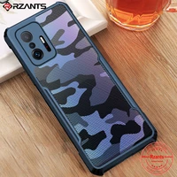 rzants for xiaomi mi 11t pro case camouflage beetel military design protection slim thin small hole cover for mi 11t