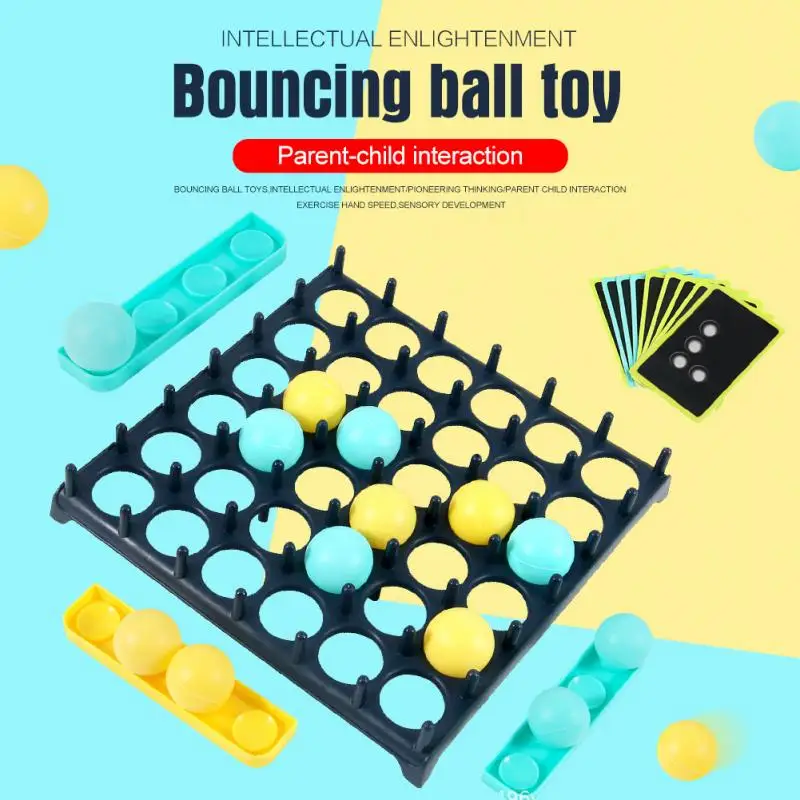 Детский прыгающий мяч для родителей и детей настольная игра карточная