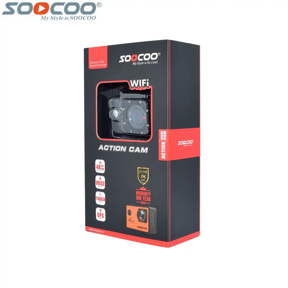 SOOCOO S100 Pro 4K Wifi экшн-видеокамера 2 0 "сенсорный экран Голосовое управление с
