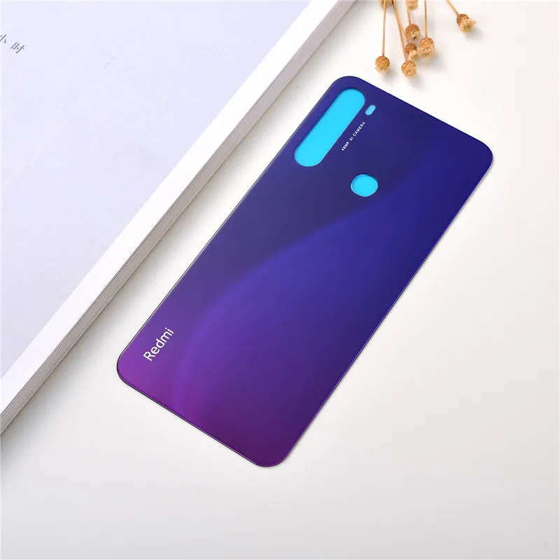 Стеклянная Крышка батарейного отсека Xiaomi Redmi Note 8 запасные части защитный чехол