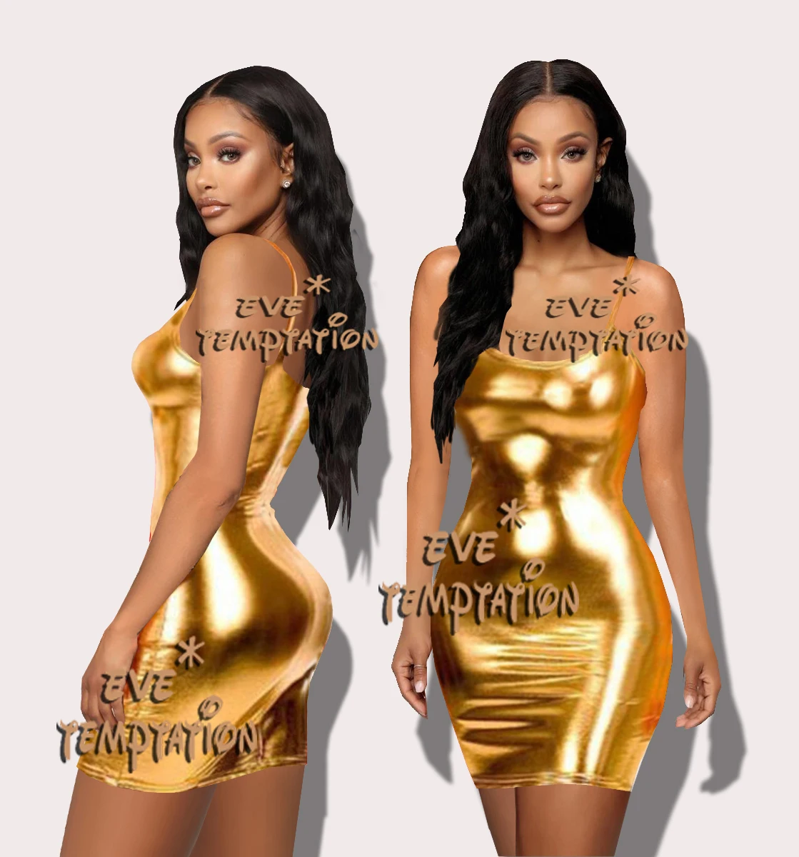 Сексуальное нижнее белье из искусственной кожи с блестящим ПВХ Babydoll трико без