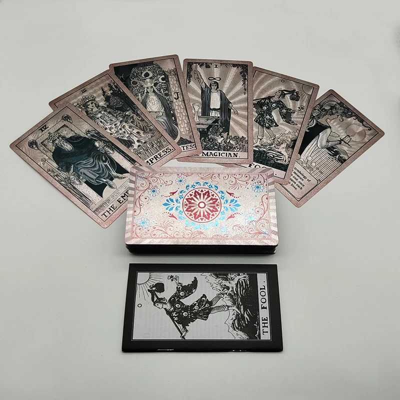 The Neo Rider Tarot Gold Foil водостойкие карты Game с руководством | Спорт и развлечения