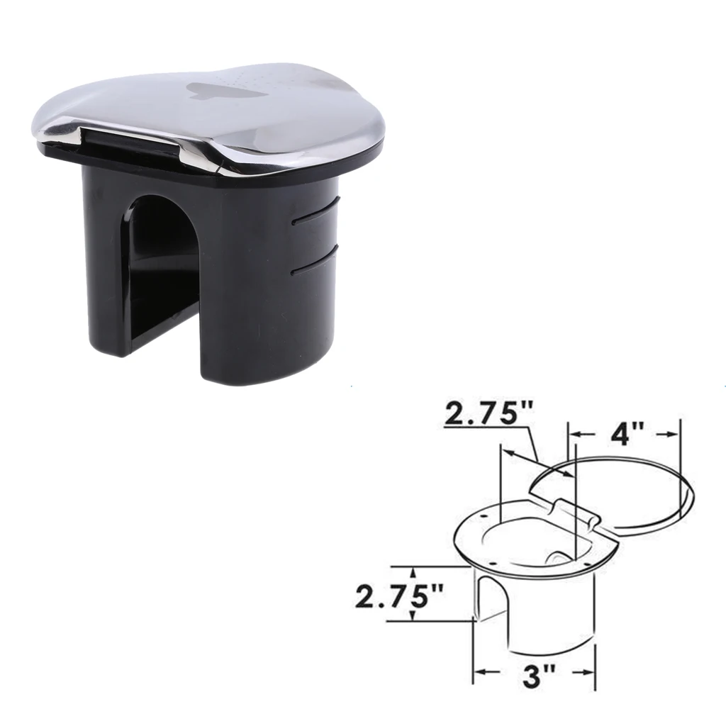 

RV Boat Marine Recessed Shower Kit 316 Stainless Steel Lid 97014DSSP
