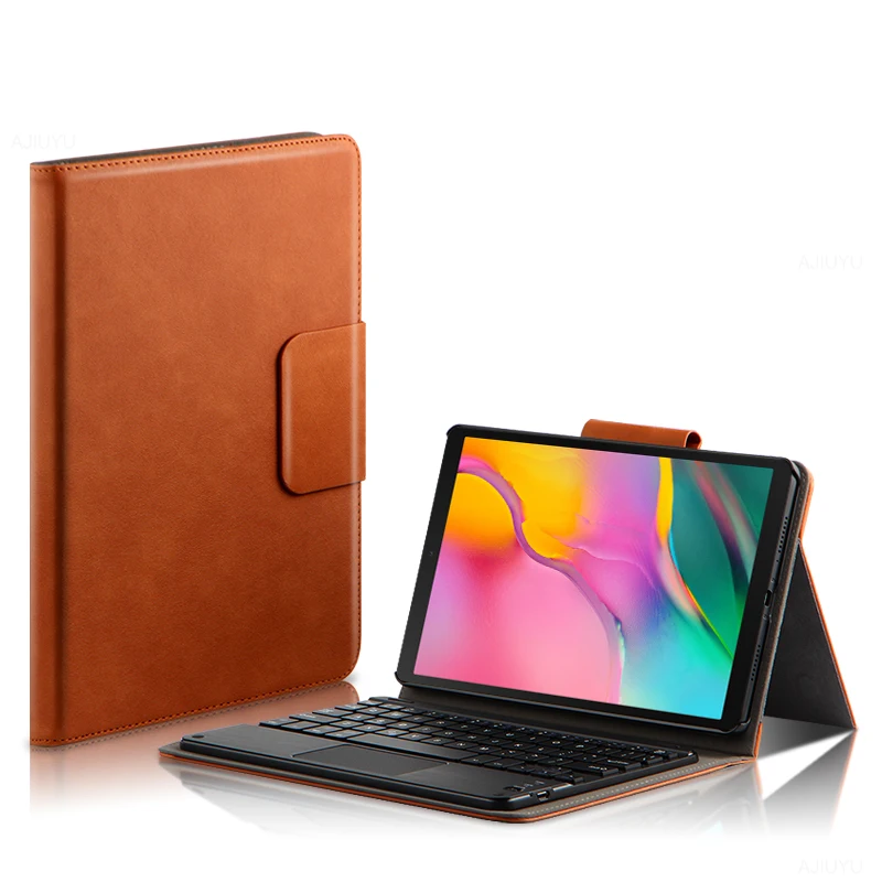 

Case For Samsung Galaxy Tab A 10.1" SM-T510 SM-T515 Tablet Protective Bluetooth keyboard Protector Cover PU Leather Case mouse
