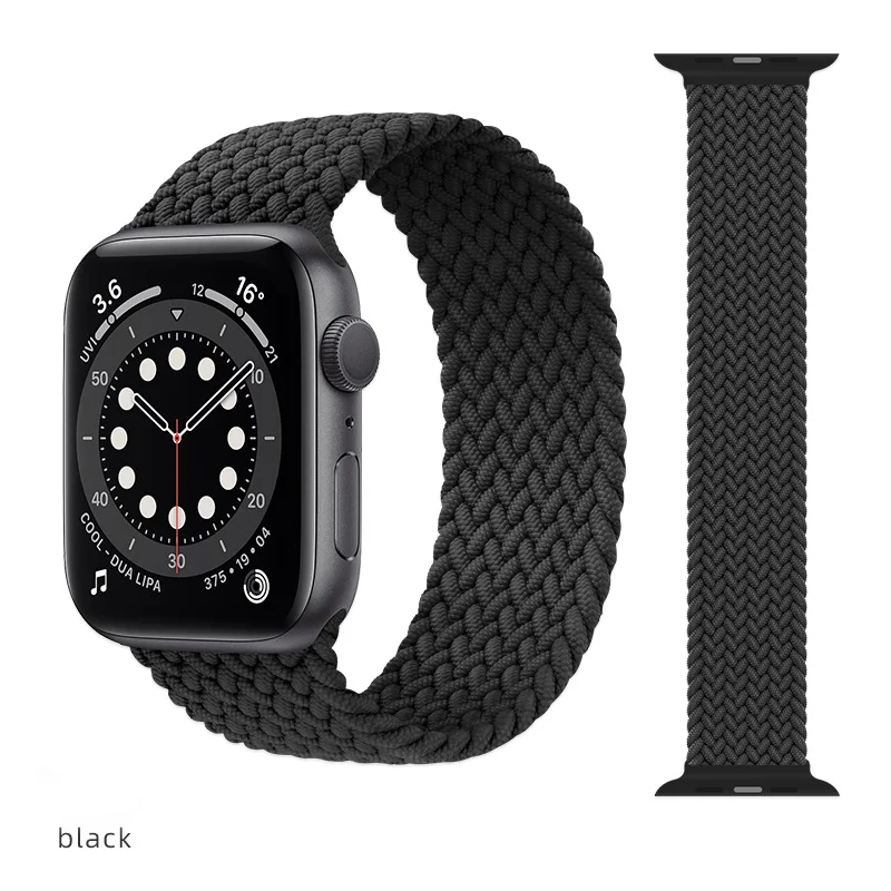 

Lot 3pcs Sport Loop Nylon Watch Bands, Soft & Breathable Replacement Wristbands Compatible with Apple Watch Serices 6 5 4 3 2 1