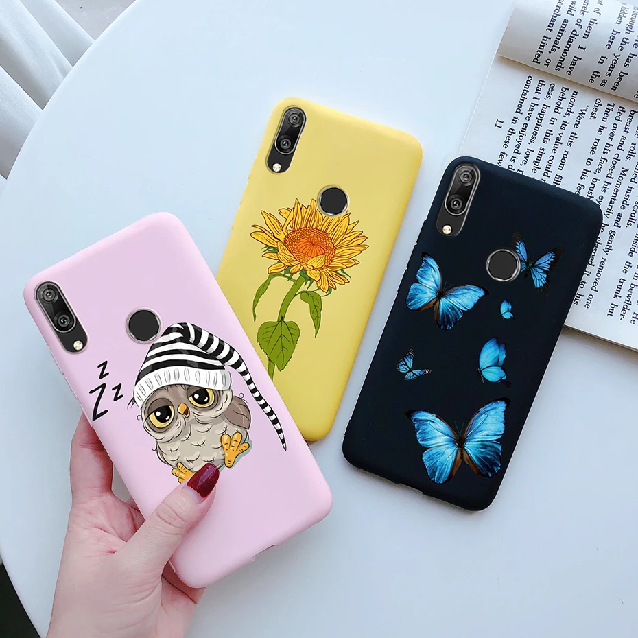 y7 2019 case daisy flower back cover for huawei y7 2019 dub lx1 silicone fundas soft tpu phone case for huawei y7 y 7 2019 coque free global shipping