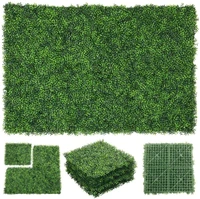artificial boxwood hedge panels topiary hedge plant grass wall decoration for indoor outdoor garden backyard home decor