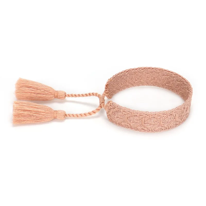 

Bracelet Embroidered Hand-Knitted Rope Simple Bohemian Multicolor Creative Tassel Small Jewelry couple bracelet