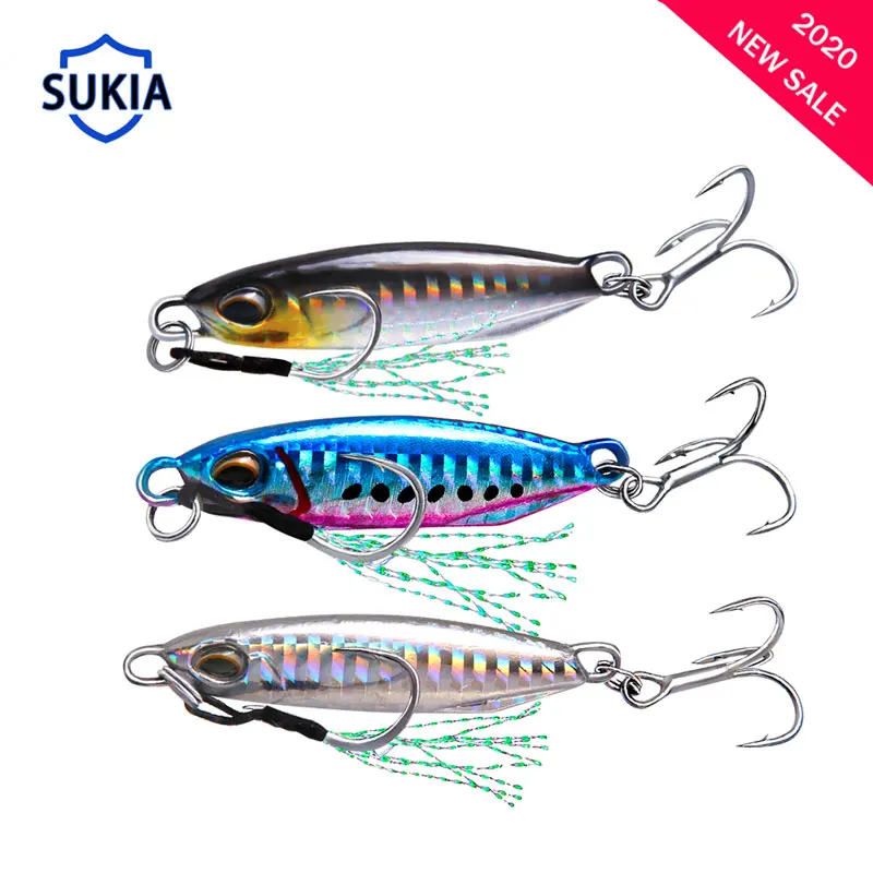 SUKIA металлические приспособления приманки крючковый лов Lure16g 32g мягкие