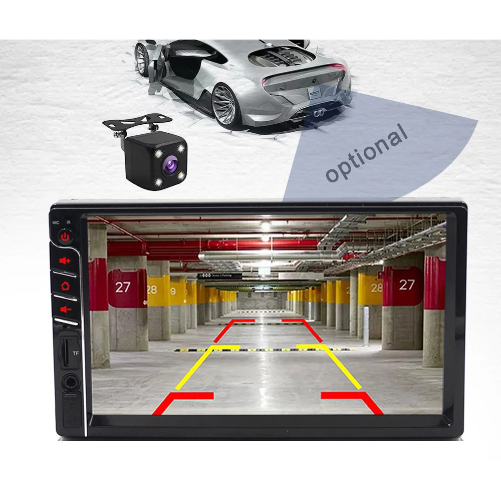 Carsanbo USB TF FM AUX сенсорный экран автомобильное стерео радио 2 DIN MP5 плеер для камеры
