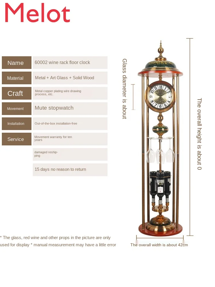 Часы-Дедушка для гостиной Ретро вилла большие украшения вертикальные часы