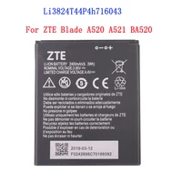 100 high quality 2400mah li3824t44p4h716043 battery for zte blade a520 a521 ba520 mobile phone battery
