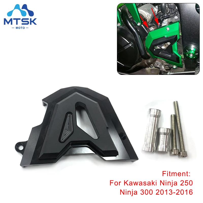 Защитный кожух для цепи и передней звездочки мотоцикла Kawasaki Ninja 250 300 250R Z250 300R Z300 2013 2014 2015 2016 CNC.